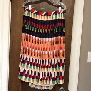 Pleated Art Deco J Crew skirt